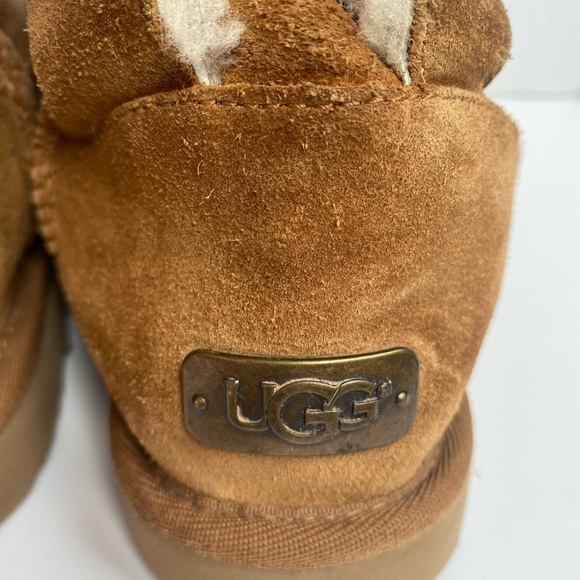 UGG CUSTOMIZABLE BAILEY BOW SHORT CHESTNUT WOMEN'S BOOTS SIZE US 6 - Picture 5 of 9